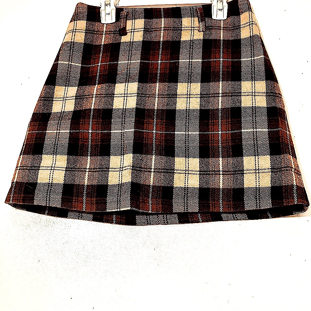 Wilfred Tan A-Line Mini Skirt for Work
